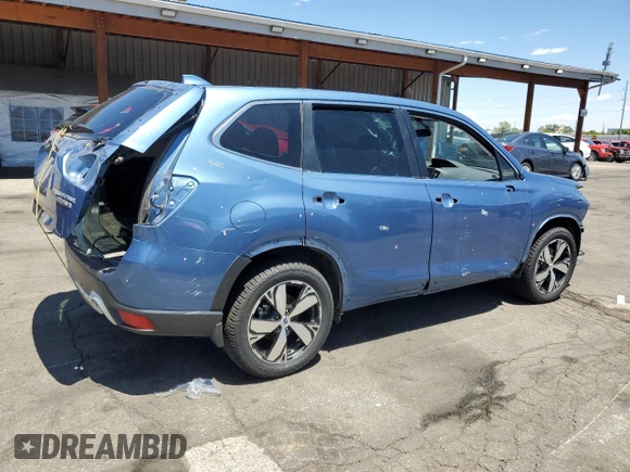 2020 Subaru Forester Touring with VIN JF2SKAXC9LH452951, listed as a Copart auction lot 56428495 with 12,390 mi miles and Salvage title. Bid and sale history available at DreamBid. Image 3.