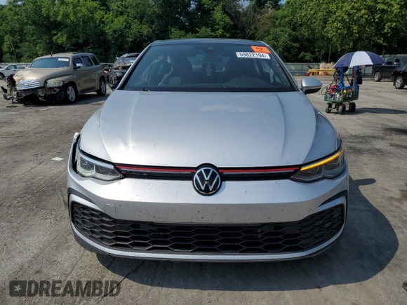2022 Volkswagen Golf GTI SE with VIN WVWN87CD3NW125990, listed as a Copart auction lot 59822194 with 37,573 mi miles and Salvage Title. Bid and sale history available at carsss.com. Image 5.