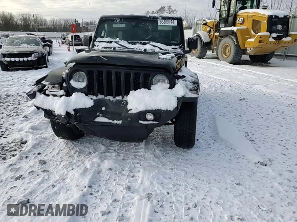 2022 Jeep Wrangler Unlimited Sport S with VIN 1C4HJXDN5NW226988, listed as a Copart auction lot 83809194 with 52,112 mi miles and Salvage Title. Bid and sale history available at carsss.com. Image 12.
