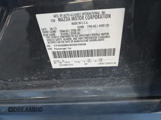 2013 Mazda 6 i Sport with VIN 1YVHZ8BH2D5M16936, listed as a IAAI auction lot 41675168 with 143,008 mi miles. Bid and sale history available at carsss.com. Image 9.