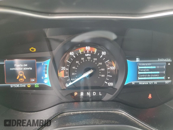 2020 Ford Fusion SE with VIN 3FA6P0LUXLR266057, listed as a Copart auction lot 61154555 with 97,536 mi miles and Non repairable. Bid and sale history available at DreamBid. Image 9.