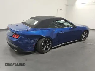 2024 Ford Mustang EcoBoost with VIN 1FAGP8UH7R5120554, listed as a Copart auction lot 62283245 with 27,619 mi miles and Clean title. Bid and sale history available at DreamBid. Image 3.