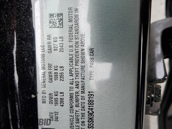 2012 Buick Verano Group z VIN 1G4PS5SK9C4188191, wystawiony jako Copart lot #62190215 z przebiegiem 107 513 mil mil oraz Szkoda całkowita • Salvage title. Historia ofert i sprzedaży dostępna na DreamBid. Obrazek 12.