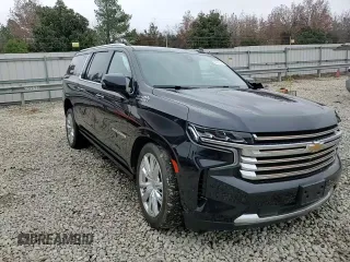 2022 Chevrolet Suburban High Country with VIN 1GNSKGKLXNR363841, listed as a Copart auction lot 84008044 with 42,053 mi miles and Salvage Title. Bid and sale history available at DreamBid. Image 12.