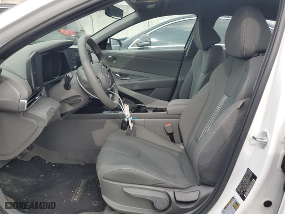 2023 Hyundai Elantra Hybrid Blue with VIN KMHLM4AJ0PU076686, listed as a Copart auction lot 49109514 with 8,866 mi miles and Salvage Title. Bid and sale history available at carsss.com. Image 7.