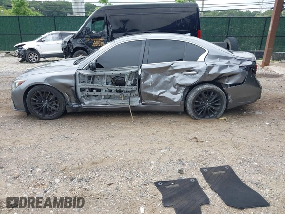 2018 Infiniti Q50 Sport with VIN JN1EV7AR4JM432729, listed as a IAAI auction lot 39949005 with 67,743 mi miles and . Bid and sale history available at DreamBid. Image 14.