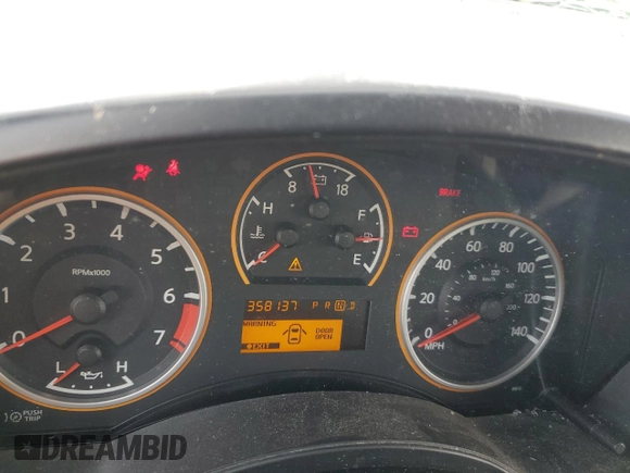2008 Nissan Titan SE with VIN 1N6BA06A48N312808, listed as a Copart auction lot 72218694 with 358,137 mi miles and Salvage Title. Bid and sale history available at carsss.com. Image 9.
