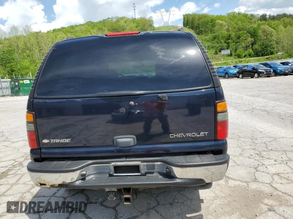 2005 Chevrolet Tahoe LS z VIN 1GNEK13T55J220027, wystawiony jako Copart lot #55287955 z przebiegiem 143 271 mil mil oraz Szkoda całkowita • Salvage title. Historia ofert i sprzedaży dostępna na DreamBid. Obrazek 6.