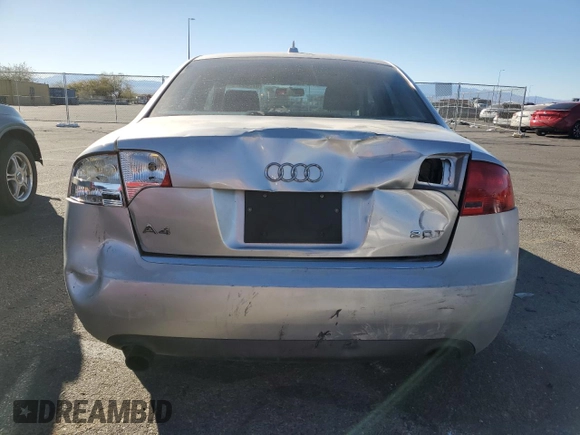 2007 Audi A4 2.0T with VIN WAUAF78EX7A038493, listed as a Copart auction lot 87763525 with 165,071 mi miles and Salvage Title. Bid and sale history available at carsss.com. Image 6.