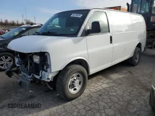 2013 Chevrolet Express Cargo Van with VIN 1GCWGFBA9D1184515, listed as a Copart auction lot 84734634 with 113,138 mi miles and Salvage Title. Bid and sale history available at carsss.com. Image 1.