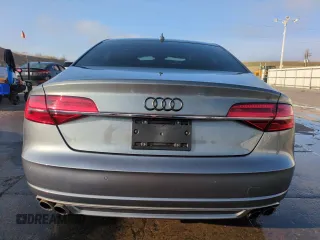 2015 Audi S8 with VIN WAUK2AFDXFN017156, listed as a Copart auction lot 50602605 with 100,224 mi miles and Salvage Title. Bid and sale history available at carsss.com. Image 6.