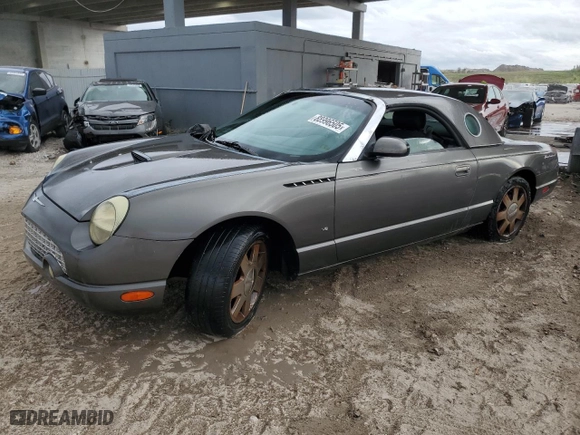 2003 Ford Thunderbird Deluxe with VIN 1FAHP60A43Y110846, listed as a Copart auction lot 88996505 with 0 mi miles and Clean Title. Bid and sale history available at carsss.com. Image 1.