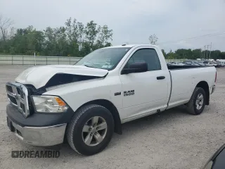 2016 Ram 1500 Tradesman with VIN 3C6JR6DT2GG238902, listed as a Copart auction lot 63781115 with 106,696 mi miles and Salvage title. Bid and sale history available at DreamBid. Image 1.