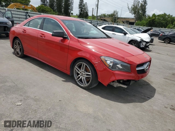 2018 Mercedes-Benz CLA 250 with VIN WDDSJ4EB7JN600225, listed as a Copart auction lot 65221515 with 145,422 mi miles and Clean title. Bid and sale history available at DreamBid. Image 4.