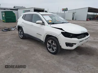 2020 Jeep Compass Limited with VIN 3C4NJCCB1LT218568, listed as a IAAI auction lot 41408075 with 76,286 mi miles. Bid and sale history available at carsss.com. Image 1.