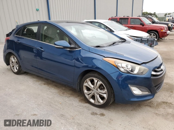 2014 Hyundai Elantra with VIN KMHD35LH6EU177865, listed as a Copart auction lot 56762623 with 67,343 mi miles and Salvage title. Bid and sale history available at DreamBid. Image 4.