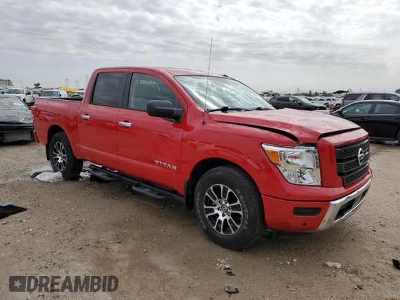 2021 Nissan Titan SV z VIN 1N6AA1EF0MN507040, wystawiony jako Copart lot #44913805 z przebiegiem 31 349 mil mil oraz Szkoda całkowita • Salvage title. Historia ofert i sprzedaży dostępna na DreamBid. Obrazek 4.