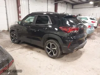 2023 Chevrolet TrailBlazer RS with VIN KL79MUSL6PB142780, listed as a IAAI auction lot 41623859 with 38,987 mi miles. Bid and sale history available at carsss.com. Image 3.