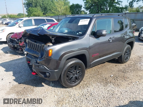 2018 Jeep Renegade Trailhawk with VIN ZACCJBCB1JPH50649, listed as a IAAI auction lot 42476911 with 84,530 mi miles and . Bid and sale history available at DreamBid. Image 18.