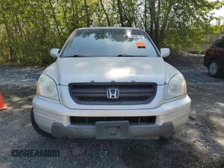 2005 Honda Pilot EX-L with VIN 2HKYF18565H549185, listed as a Copart auction lot 54356375 with 0 mi miles and Salvage Title. Bid and sale history available at carsss.com. Image 5.