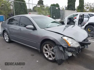 2007 Nissan Maxima SE with VIN 1N4BA41EX7C840258, listed as a IAAI auction lot 42565356 with 103,838 mi miles and . Bid and sale history available at DreamBid. Image 1.