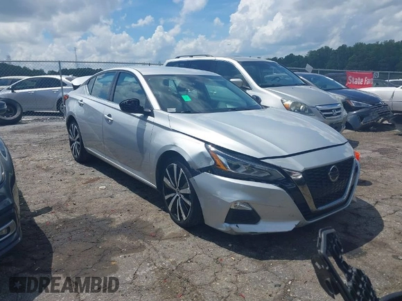 2021 Nissan Altima 2.5 SR with VIN 1N4BL4CV7MN333258, listed as a IAAI auction lot 39891542 with 91,326 mi miles. Bid and sale history available at carsss.com. Image 1.