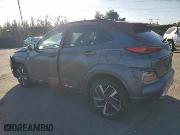 2019 Hyundai Kona Ultimate with VIN KM8K5CA52KU319722, listed as a Copart auction lot 46682135 with 37,737 mi miles and Salvage Title. Bid and sale history available at carsss.com. Image 2.