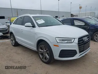 2017 Audi Q3 Prestige z VIN WA1GCCFS0HR013445, wystawiony jako IAAI lot #41625580 z przebiegiem 79 110 mil mil oraz . Historia ofert i sprzedaży dostępna na DreamBid. Obrazek 1.