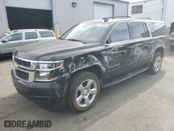 2019 Chevrolet Suburban LS z VIN 1GNSCGKC2KR297407, wystawiony jako Copart lot #75224194 z przebiegiem 93 562 mil mil oraz Szkoda całkowita • Salvage title. Historia ofert i sprzedaży dostępna na DreamBid. Obrazek 1.