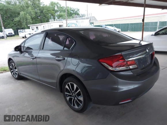 2015 Honda Civic EX with VIN 19XFB2F87FE060631, listed as a IAAI auction lot 41943697 with Not Provided miles and . Bid and sale history available at carsss.com. Image 3.