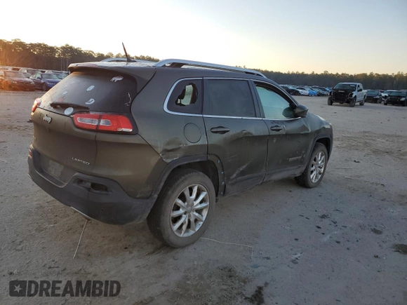 2014 Jeep Cherokee Limited with VIN 1C4PJMDS8EW259788, listed as a Copart auction lot 42806595 with 231,386 mi miles and Salvage Title. Bid and sale history available at DreamBid. Image 3.