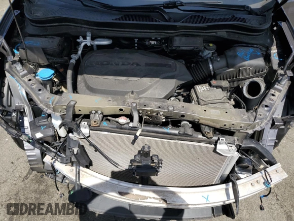2021 Honda Pilot EX-L with VIN 5FNYF6H54MB052212, listed as a Copart auction lot 55120475 with 29,606 mi miles and Salvage title. Bid and sale history available at DreamBid. Image 12.