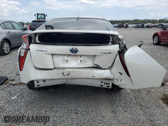 2016 Toyota Prius Two with VIN JTDKBRFU4G3505906, listed as a Copart auction lot 49041485 with 96,009 mi miles and Salvage Title. Bid and sale history available at DreamBid. Image 6.