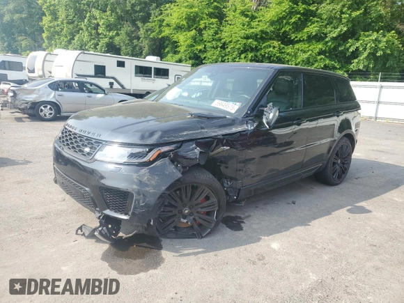 2021 Land Rover Range Rover Sport HSE Dynamic with VIN SALWR2SE7MA755904, listed as a Copart auction lot 59849575 with 23,245 mi miles and Salvage title. Bid and sale history available at DreamBid. Image 1.