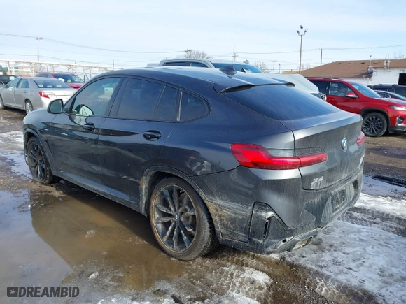 2023 BMW X4 xDrive30i with VIN 5UX33DT08P9S91679, listed as a IAAI auction lot 41705086 with 23,534 mi miles. Bid and sale history available at carsss.com. Image 3.