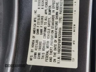 2015 Honda Accord EX-L с VIN 1HGCR2F88FA206456, выставлен на аукционе Copart как лот 58861325 с пробегом 137 403 миль миль и Списание • Salvage title. История ставок и продаж доступна на DreamBid. Изображение 12.