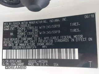 2018 Toyota Highlander Limited with VIN 5TDDZRFH3JS887374, listed as a IAAI auction lot 42363370 with 128,601 mi miles and . Bid and sale history available at DreamBid. Image 9.