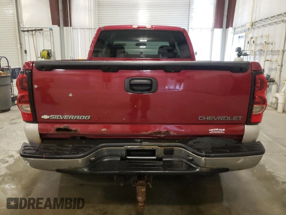 2005 Chevrolet Silverado 1500 Z71 with VIN 1GCEK19B65Z320601, listed as a Copart auction lot 52506345 with 169,157 mi miles and Salvage Title. Bid and sale history available at DreamBid. Image 6.