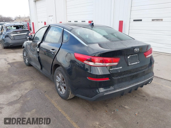 2020 Kia Optima LX with VIN 5XXGT4L33LG413665, listed as a IAAI auction lot 41673777 with 109,731 mi miles. Bid and sale history available at carsss.com. Image 3.