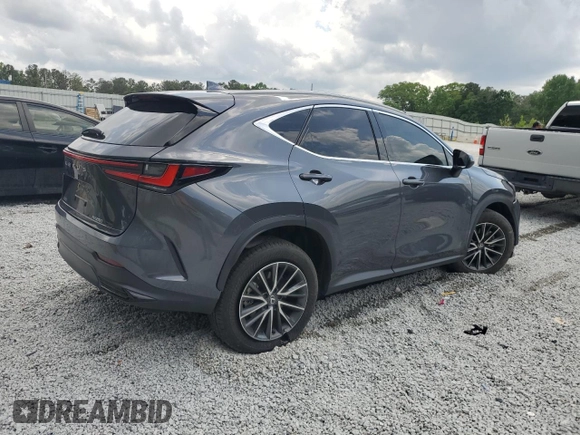 2025 Lexus NX 250 Premium with VIN 2T2GDCAZ6SC018833, listed as a Copart auction lot 54430815 with 13,431 mi miles and Salvage title. Bid and sale history available at DreamBid. Image 3.