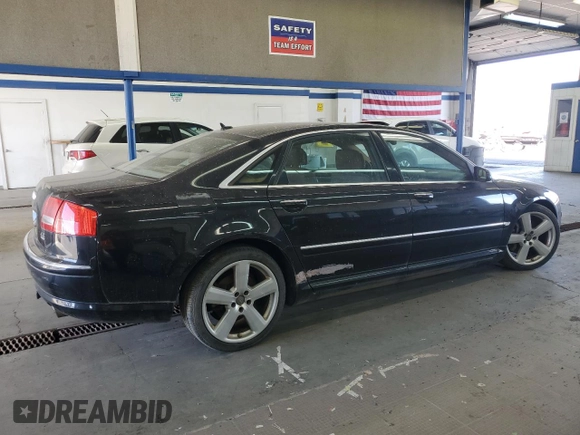 2007 Audi A8 4.2L z VIN WAUMV44E77N023964, wystawiony jako Copart lot #63217964 z przebiegiem 143 958 mil mil oraz Czysty tytuł • Clean title. Historia ofert i sprzedaży dostępna na DreamBid. Obrazek 3.