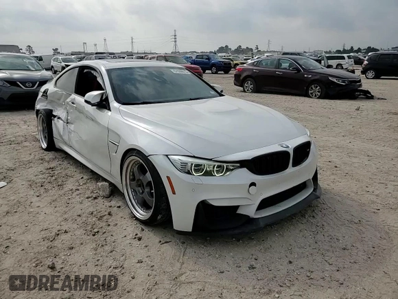 2015 BMW M4 with VIN WBS3R9C5XFK332533, listed as a Copart auction lot 57030615 with 97,739 mi miles and Salvage title. Bid and sale history available at DreamBid. Image 13.