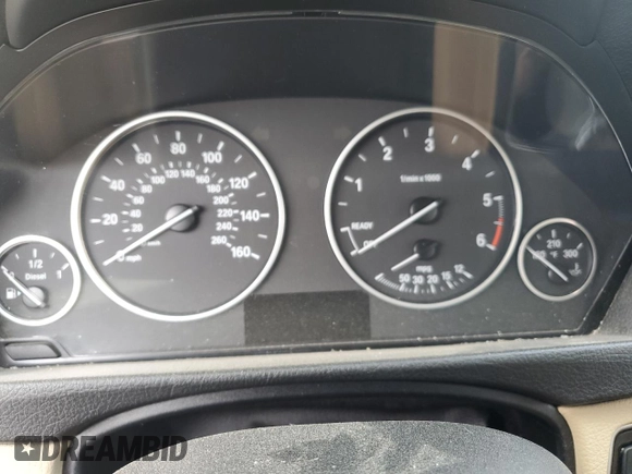 2015 BMW 3 Series 328d with VIN WBA3D3C54FK157793, listed as a Copart auction lot 60105595 with Not provided miles and Clean title. Bid and sale history available at DreamBid. Image 9.