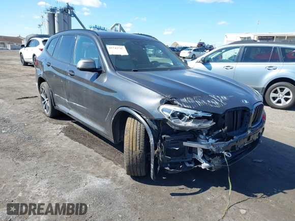 2020 BMW X3 M40i with VIN 5UXTY9C05LLE59910, listed as a IAAI auction lot 41742747 with 46,202 mi miles and . Bid and sale history available at DreamBid. Image 1.
