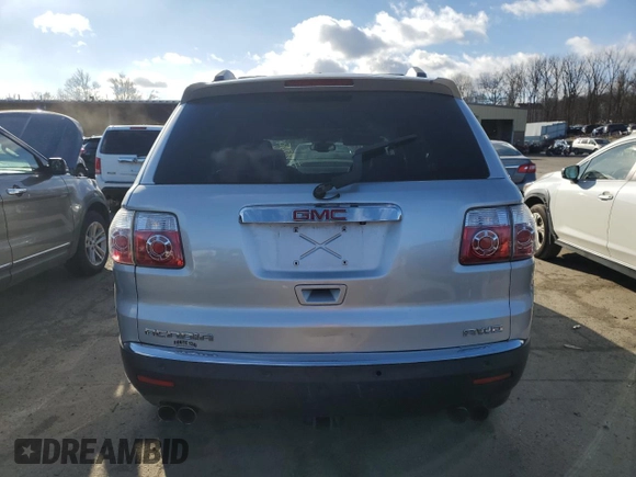 2011 GMC Acadia SLT2 with VIN 1GKKVSED1BJ175182, listed as a Copart auction lot 41492155 with 184,077 mi miles and Salvage title. Bid and sale history available at DreamBid. Image 6.