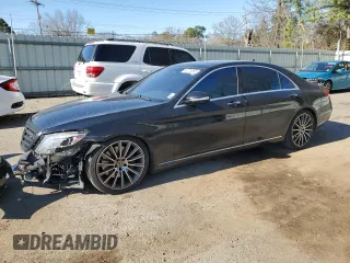 2014 Mercedes-Benz S-Class S 550 with VIN WDDUG8CB3EA034899, listed as a Copart auction lot 48773355 with 182,868 mi miles and Salvage Title. Bid and sale history available at carsss.com. Image 1.