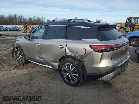 2023 Infiniti QX60 Autograph with VIN 5N1DL1HU1PC361702, listed as a Copart auction lot 87579185 with 23,864 mi miles and Salvage title. Bid and sale history available at DreamBid. Image 2.