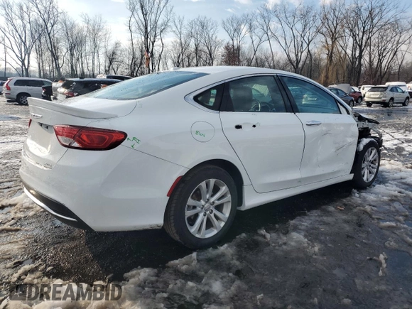 2015 Chrysler 200 Limited with VIN 1C3CCCAB3FN645344, listed as a Copart auction lot 83000474 with 109,800 mi miles and Salvage Title. Bid and sale history available at carsss.com. Image 3.