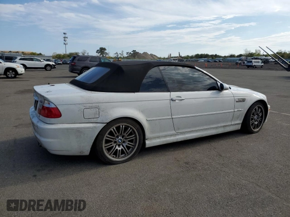 2003 BMW 3 Series M3 z VIN WBSBR93413PK01766, wystawiony jako Copart lot #53574054 z przebiegiem Nie podano mil oraz Czysty tytuł • Clean title. Historia ofert i sprzedaży dostępna na DreamBid. Obrazek 3.