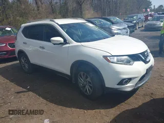 2014 Nissan Rogue SL with VIN 5N1AT2MV5EC761489, listed as a IAAI auction lot 42020720 with 68,028 mi miles. Bid and sale history available at carsss.com. Image 1.